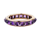 Bell & Bird Channel Set Amethyst Eternity Band