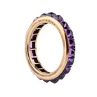 Bell & Bird Channel Set Amethyst Eternity Band