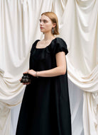 Superb 19th-century diamond earrings in naturalist motifs. Set silver on 18k gold with bright foil-backed settings. The beautiful rose-cut diamonds are estimated to weigh 8 carats in combined weight. There are many hinged elements allowing for lively movement. France, circa 1860. Model wearing the earrings.