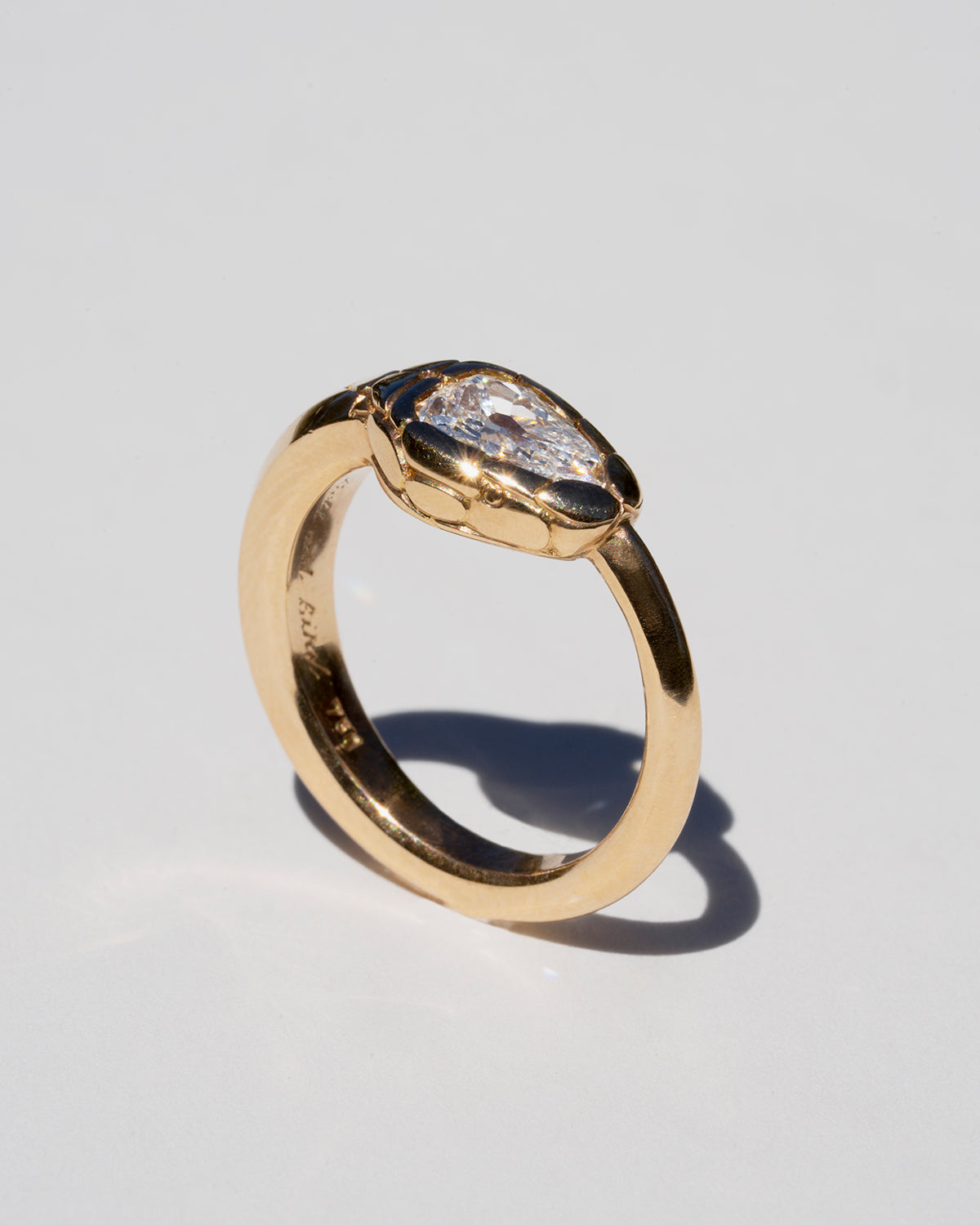 Bell & Bird Diamond Snake Ring