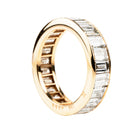 Bell & Bird Channel Set Baguette Diamond Eternity Band