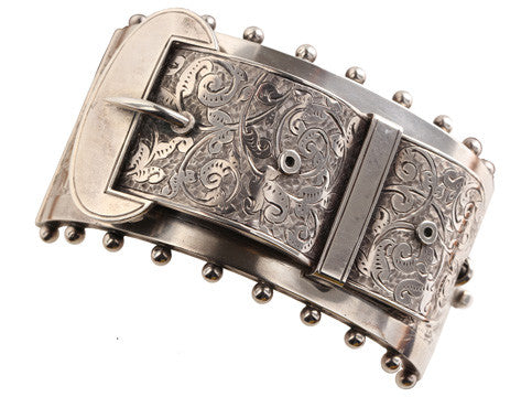 Locket Bangle Bracelet Sterling Silver