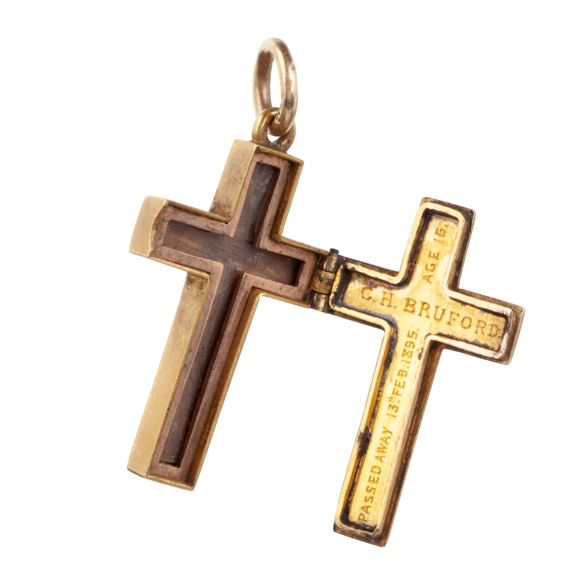 Gold cross locket price Clearance