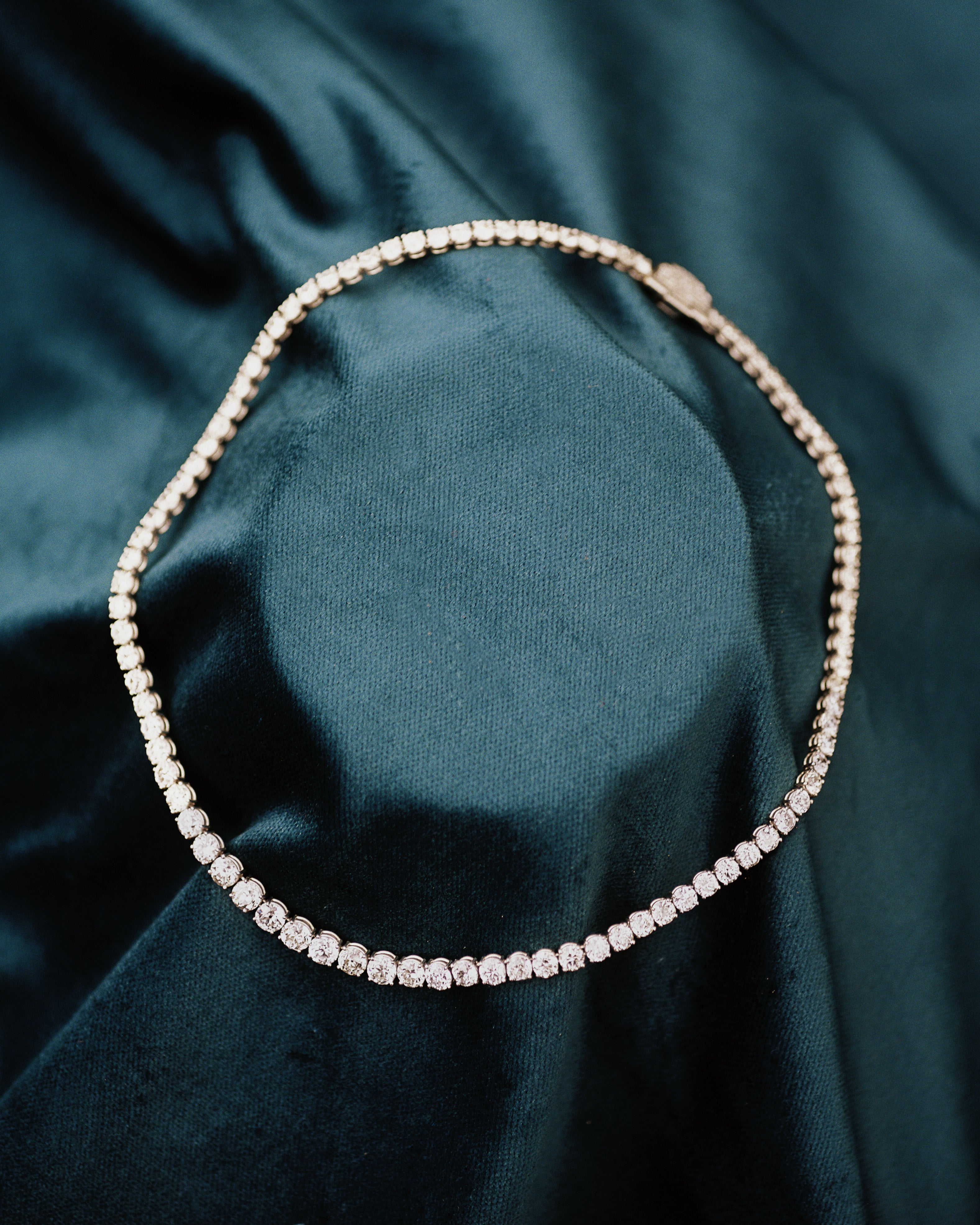 Bell and Bird Platinum Diamond Necklace