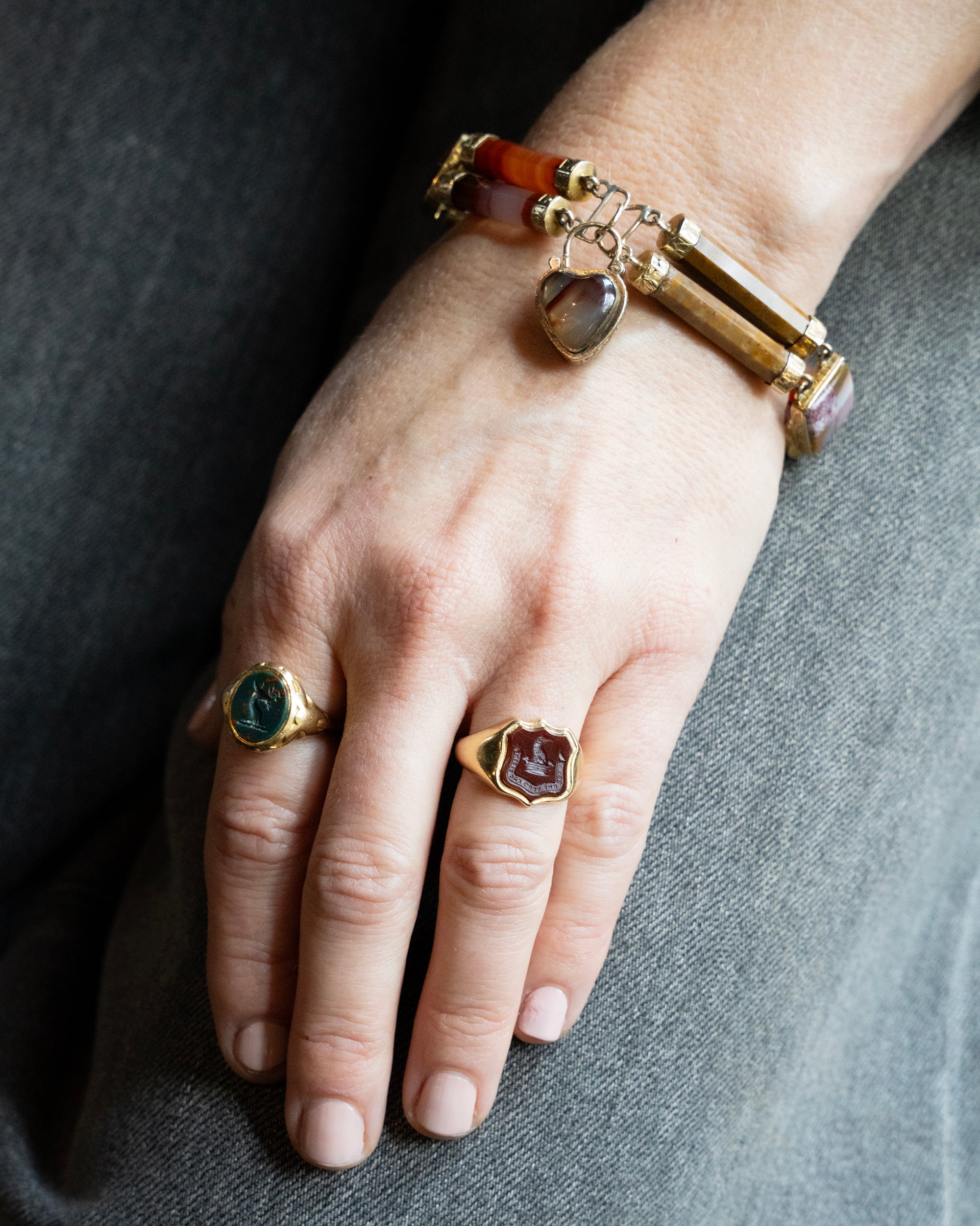 19th Century Deer Intaglio Ring – Bell and Bird