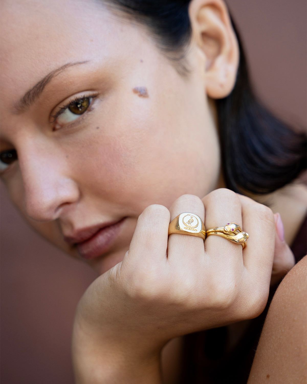 Victorian Era Ouroboros Signet Ring – Bell and Bird