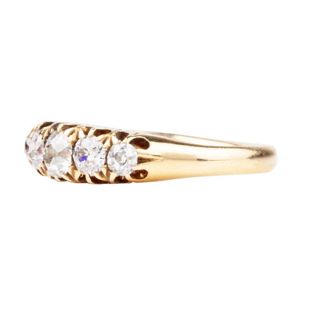 Late Victorian Five Stone Diamond Ring