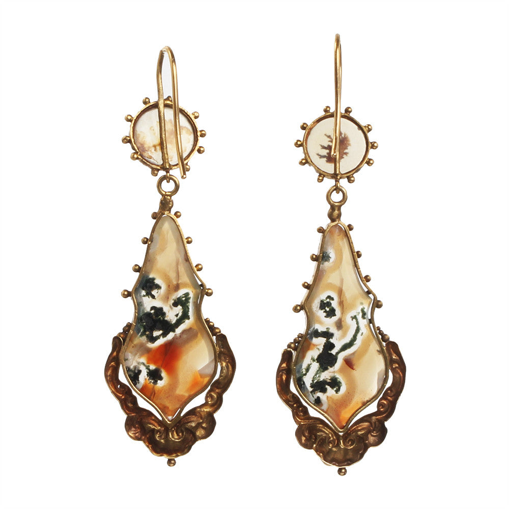 Early 19th Century Agate Earrings