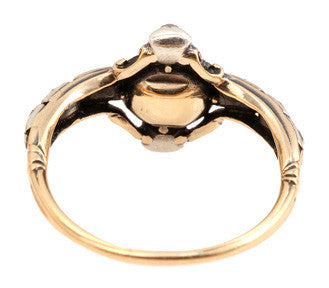 English Amethyst & Diamond Ring