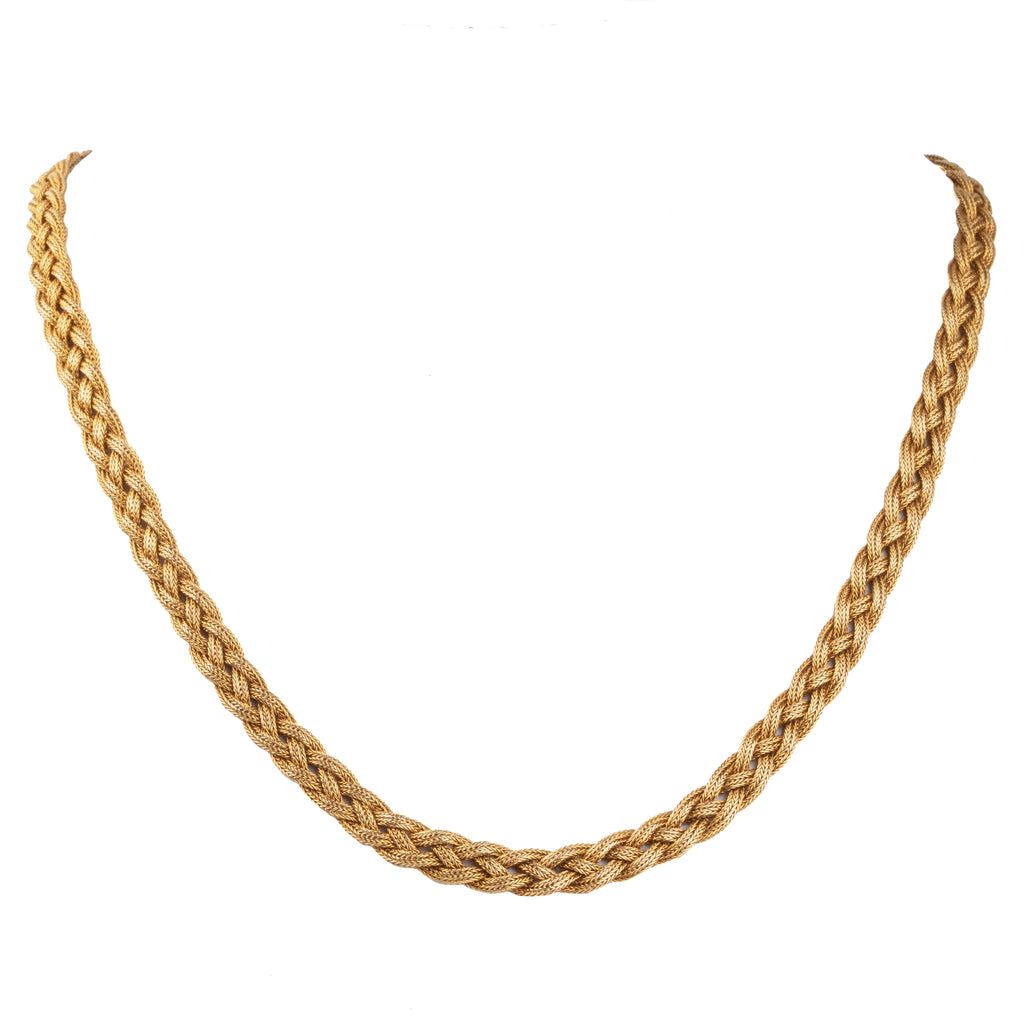 Victorian Era Woven Gold Chain