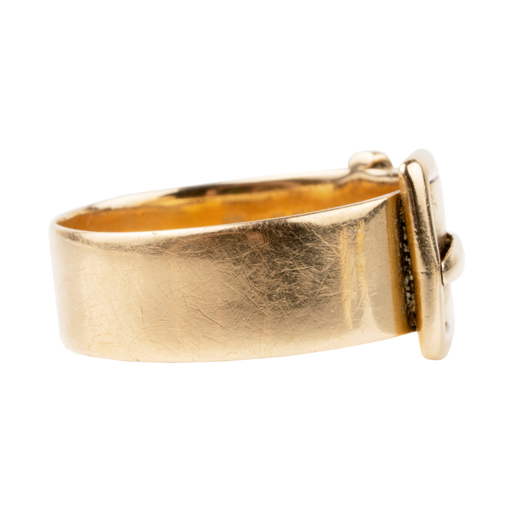 Victorian Era Gold Buckle Ring