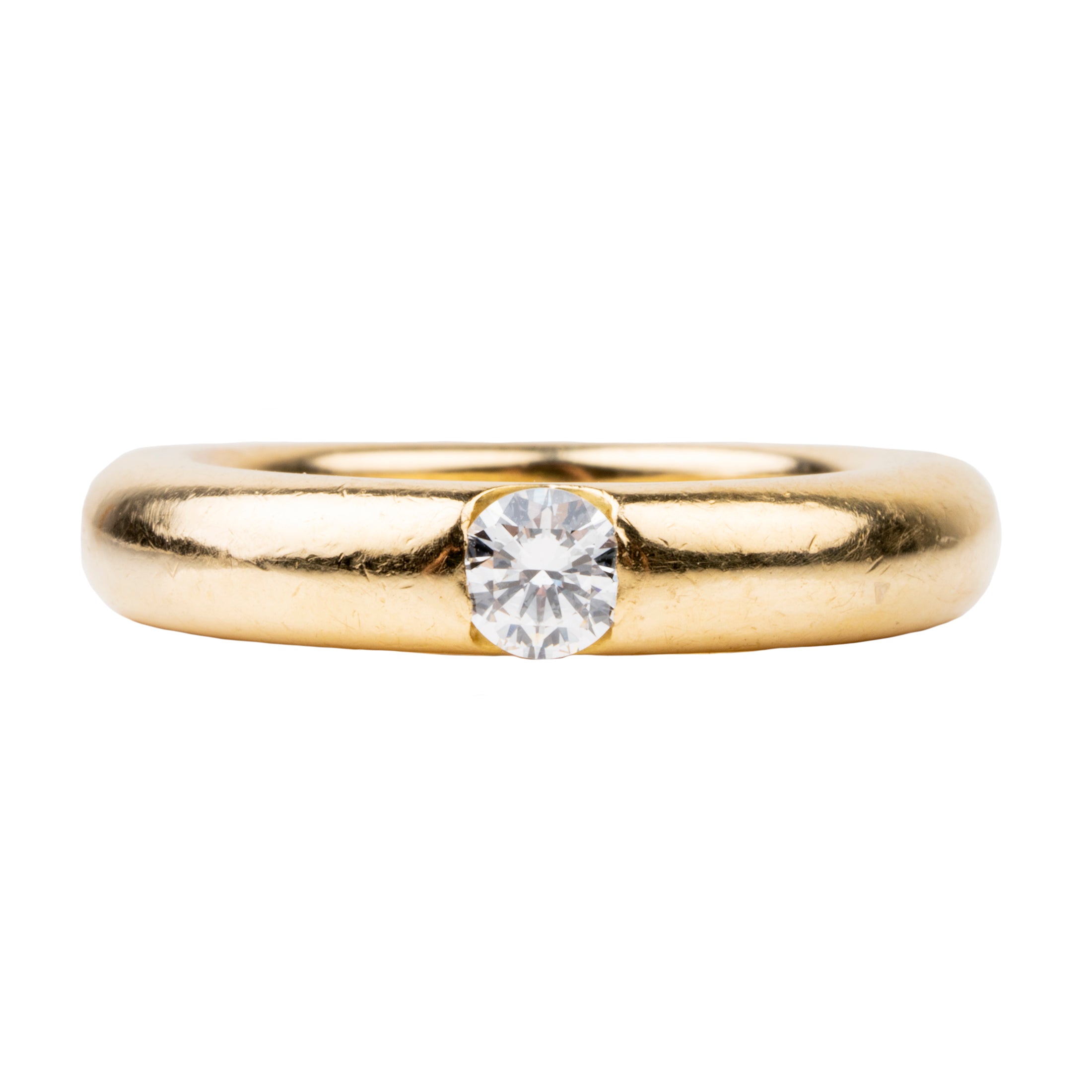 Vintage Cartier Diamond Ring Bell and Bird