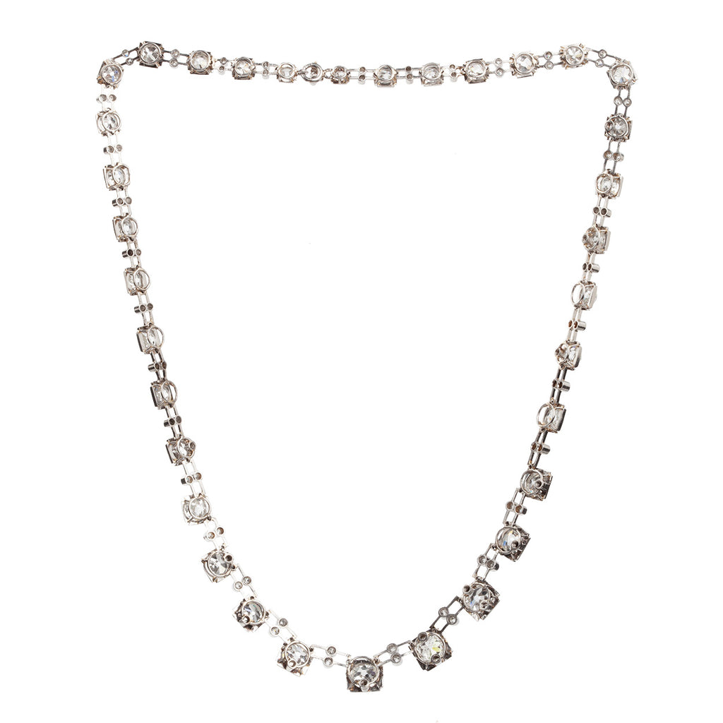 Edwardian Diamond and Platinum Necklace