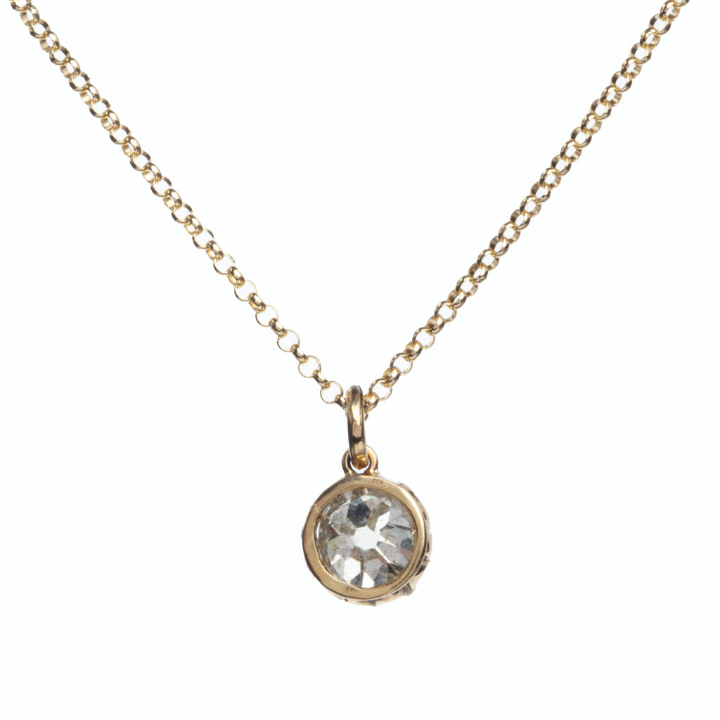 Victorian Era Diamond Pendant Necklace