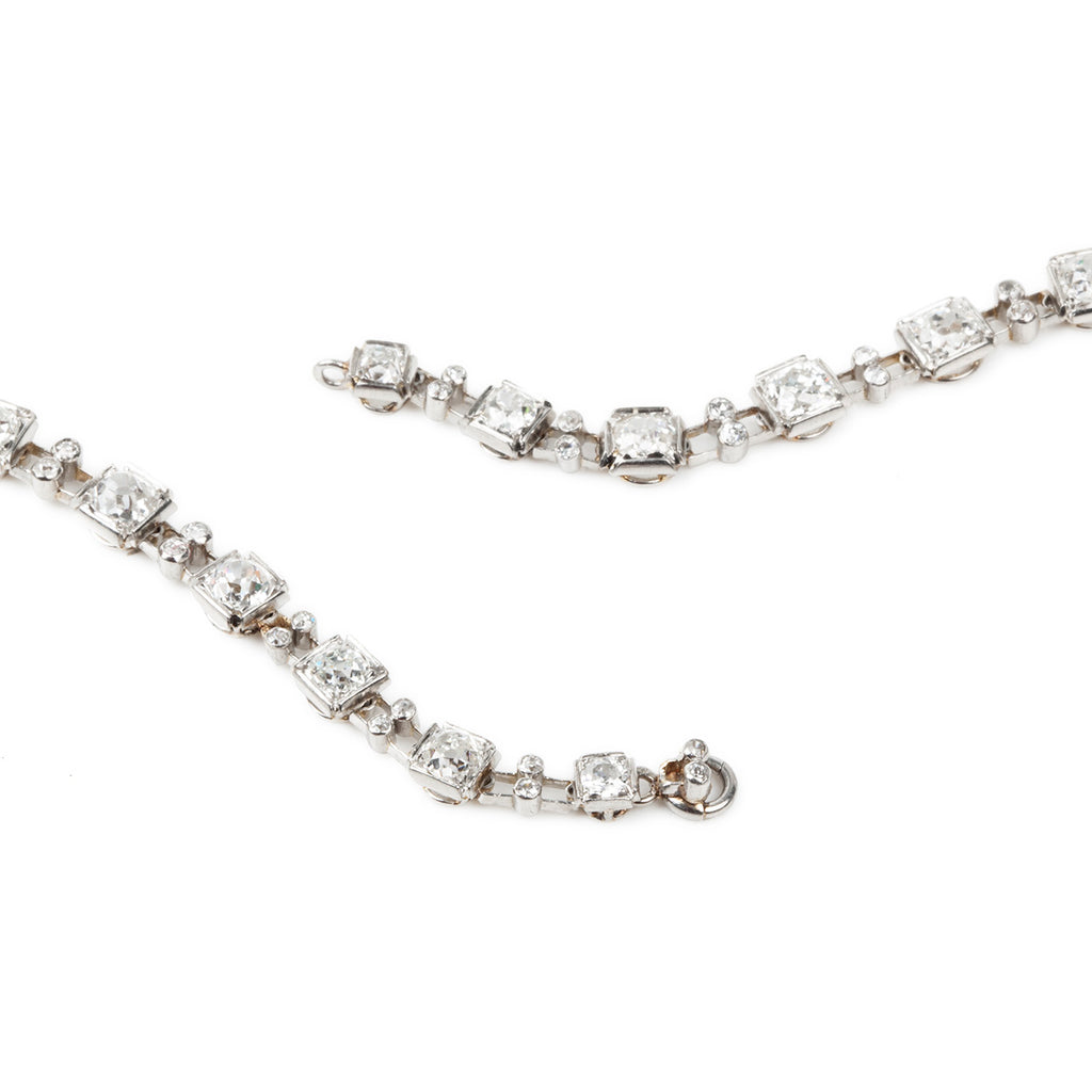 Edwardian Diamond and Platinum Necklace