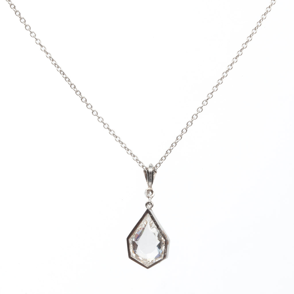Edwardian Portrait Cut Diamond Necklace