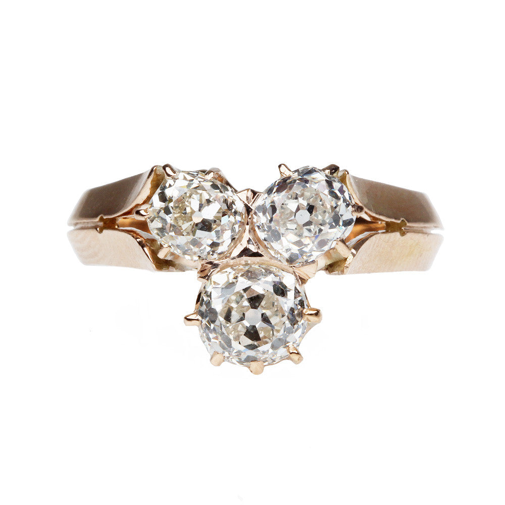 Victorian Trefoil Diamond Ring