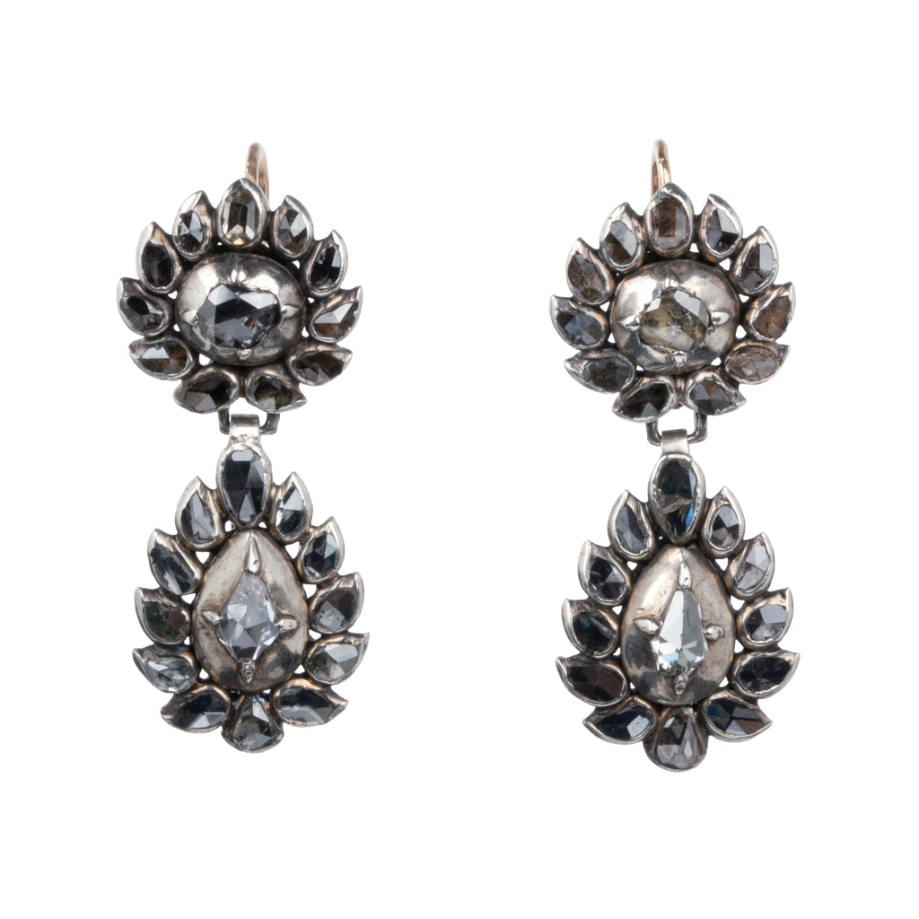 18th Century Portuguese Diamond Earrings