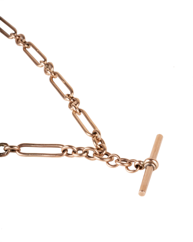 Victorian Era Gold Albert Chain Necklace