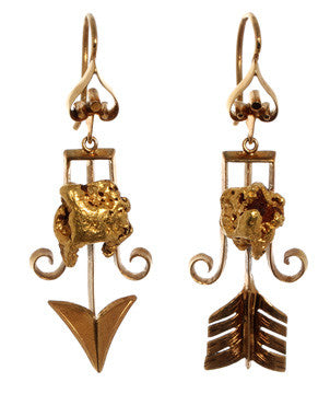 1860's Gold Rush Earrings