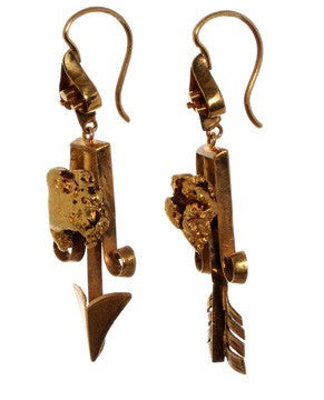 1860's Gold Rush Earrings