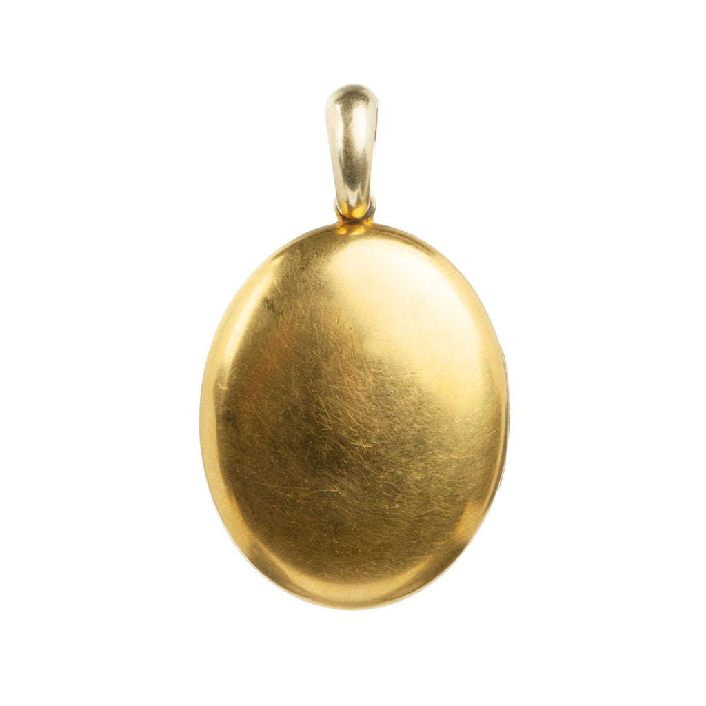 Victorian era Plain gold locket