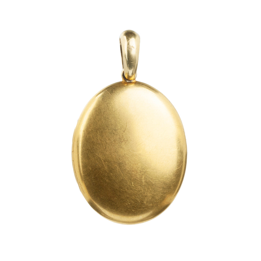 Victorian era Plain gold locket