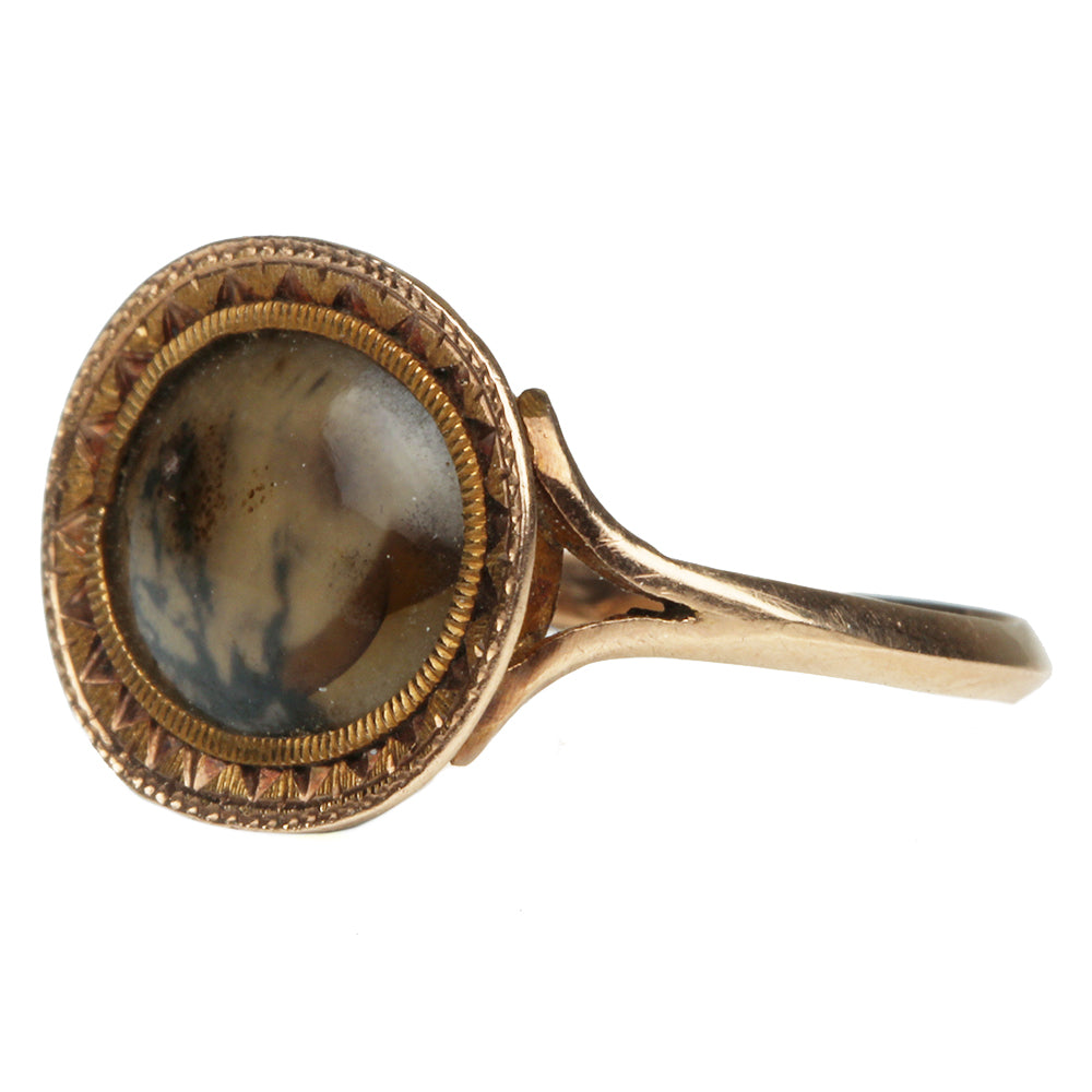 Late 18th Century Moss Agate Ring