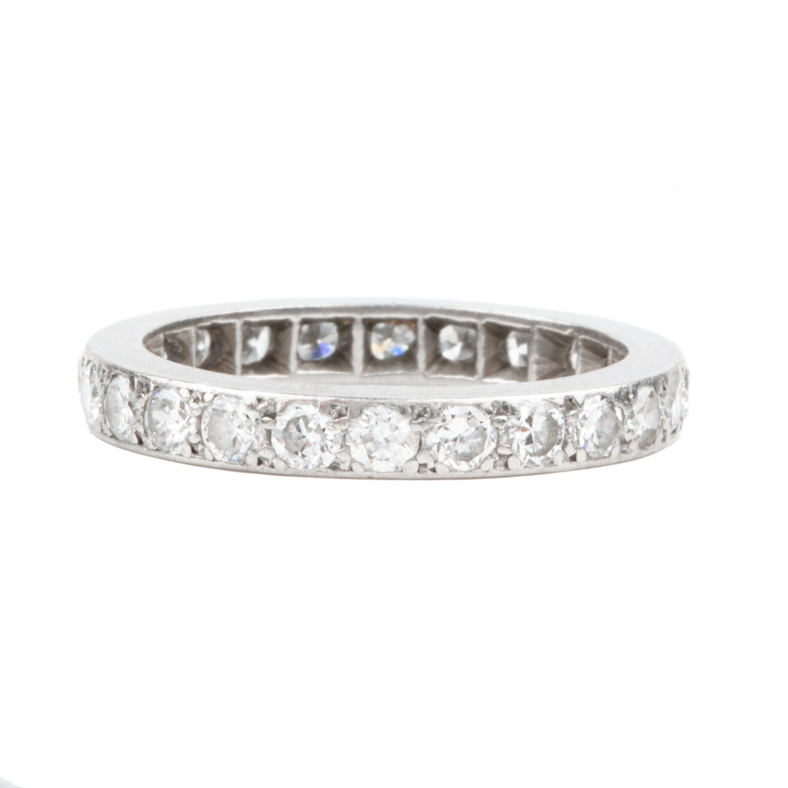 2.0 Carat Lab Created Diamond Full Eternity Ring Platinum Plated 925 K 1/2  | eBay