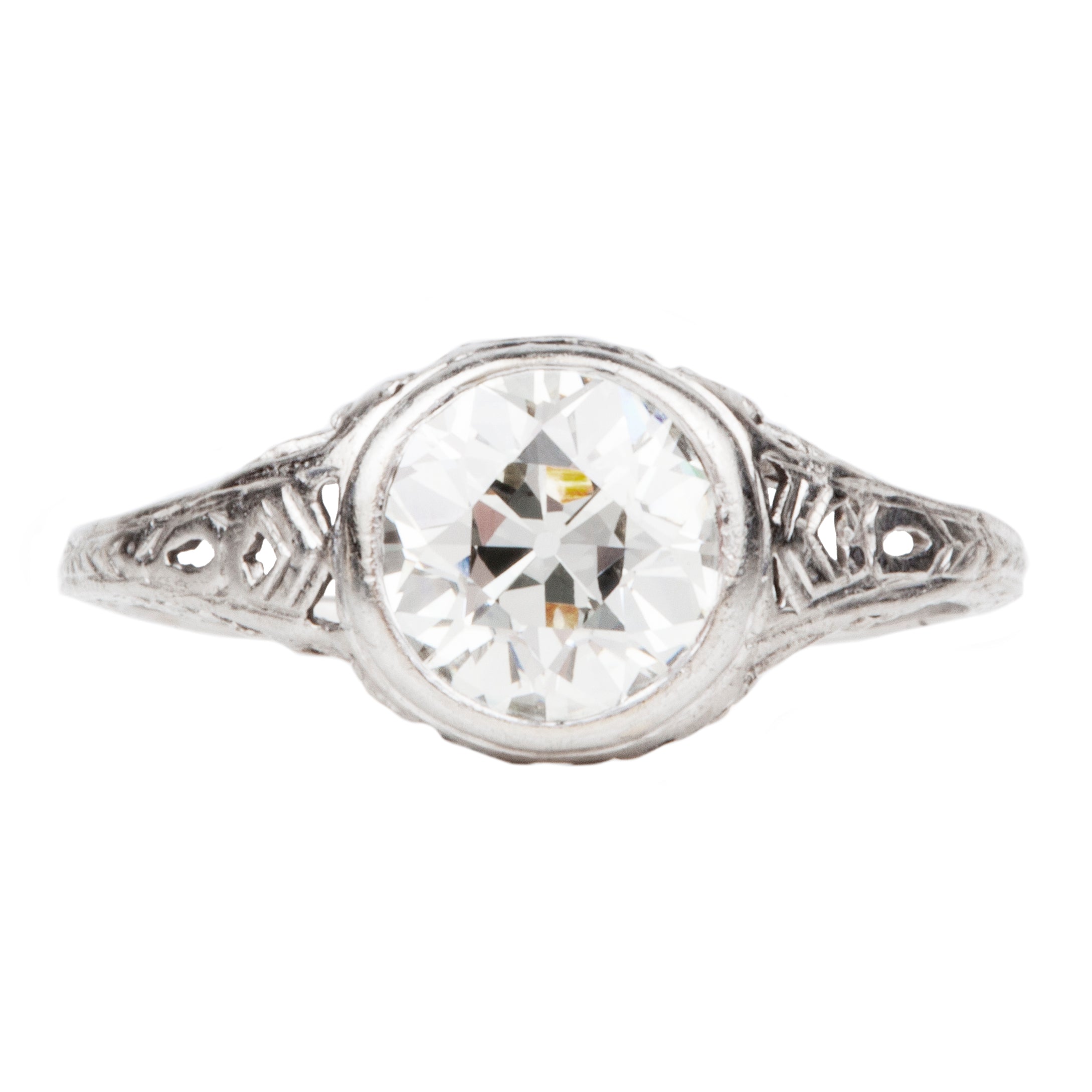 1.91ct Old European Cut Engagement Ring • CM Weldon