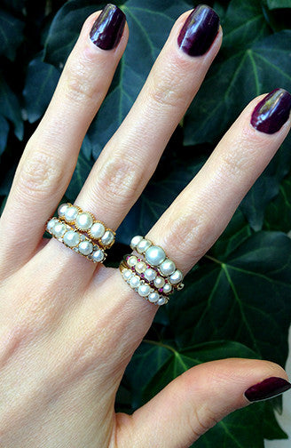 Pearl and Ruby Ring