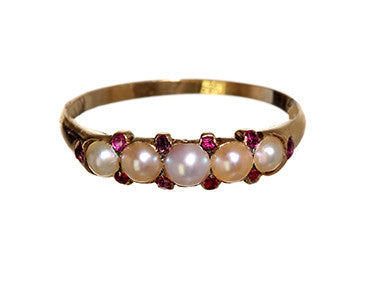 Pearl and Ruby Ring