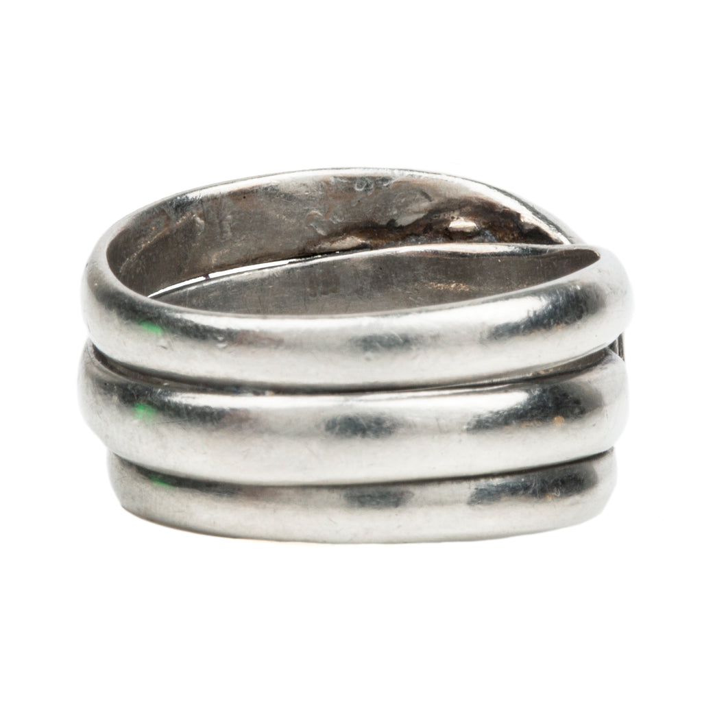 Art Deco Platinum Snake Diamond Ring