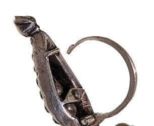 Late 18th Century Portuguese Paste Pendeloque Earrings