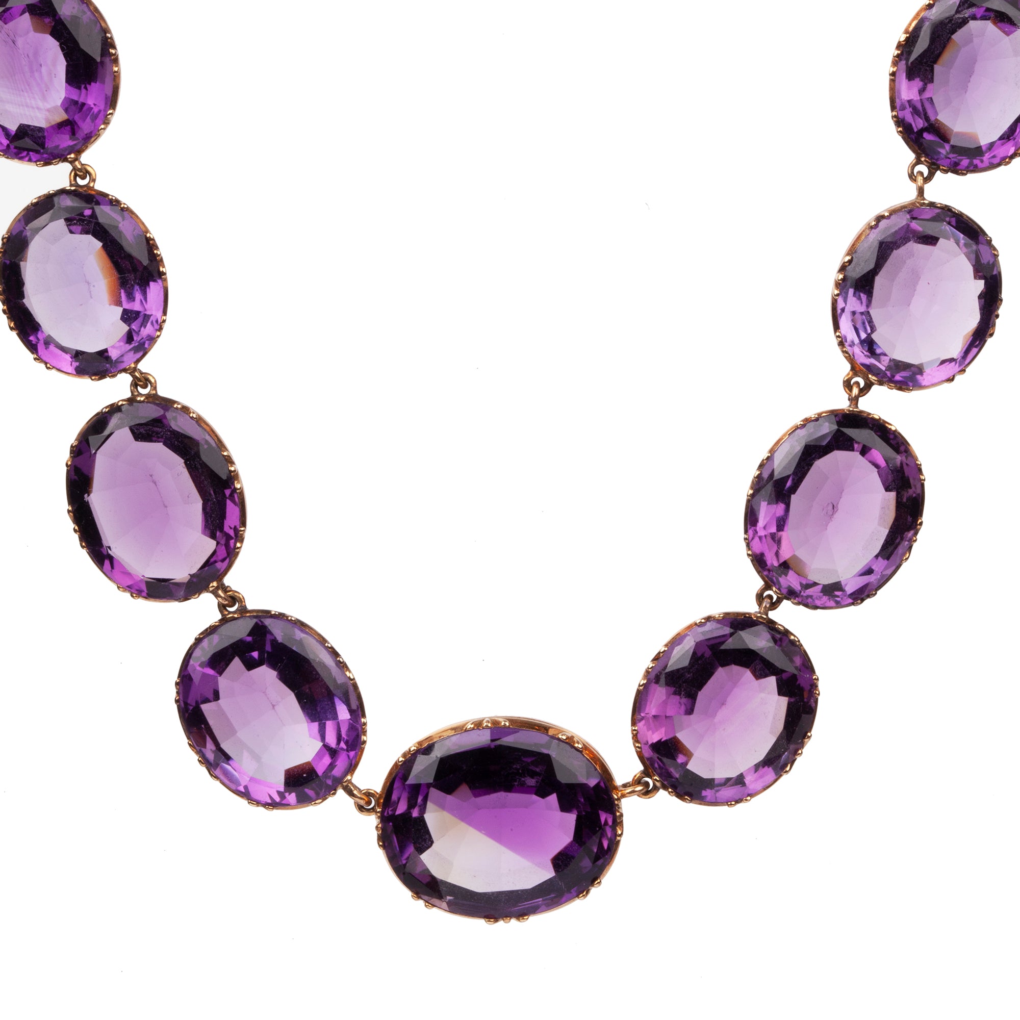 19th Century Amethyst Rivière Necklace – Bell and Bird