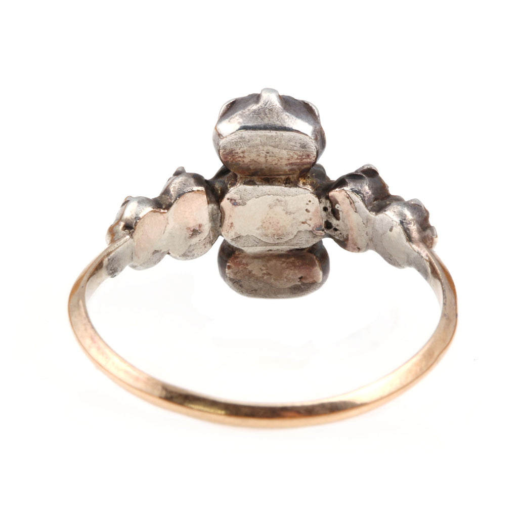 Georgian Rose Cut Diamond Five-Stone Ring