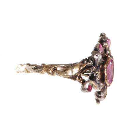 Georgian Diamond and Ruby Ring – Bell and Bird