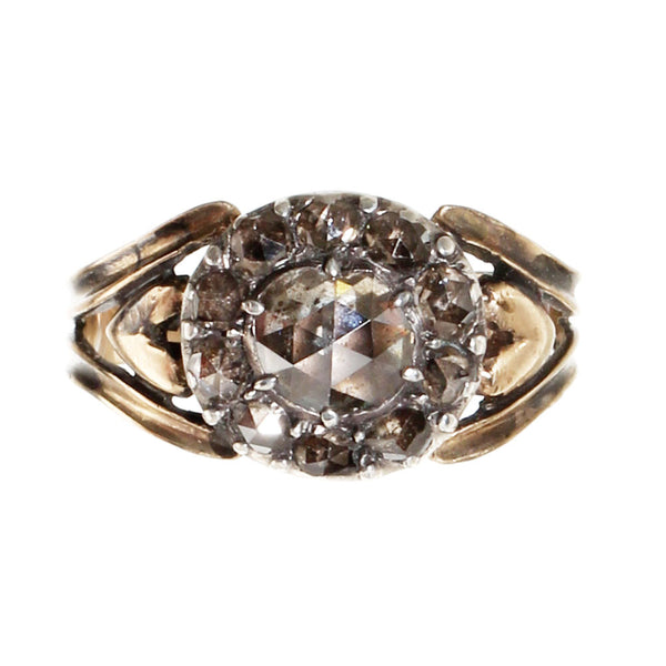 18th Century Georgian Rose Cut Diamond Cluster Ring – Bell and Bird