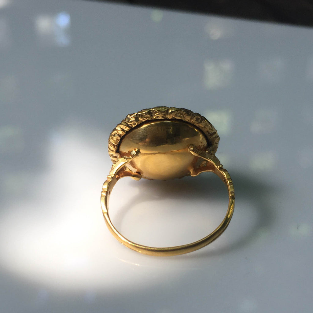 Georgian Gold Rock Crystal Ring