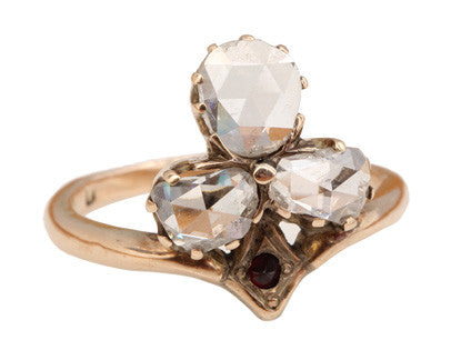 Romanian Rose Cut Diamond Ring – Bell and Bird