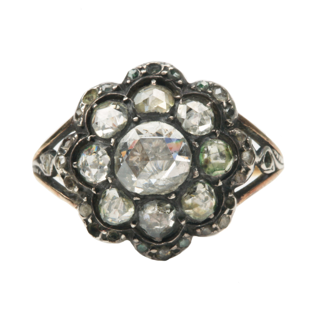 Late 19th Century Diamond Cluster Ring