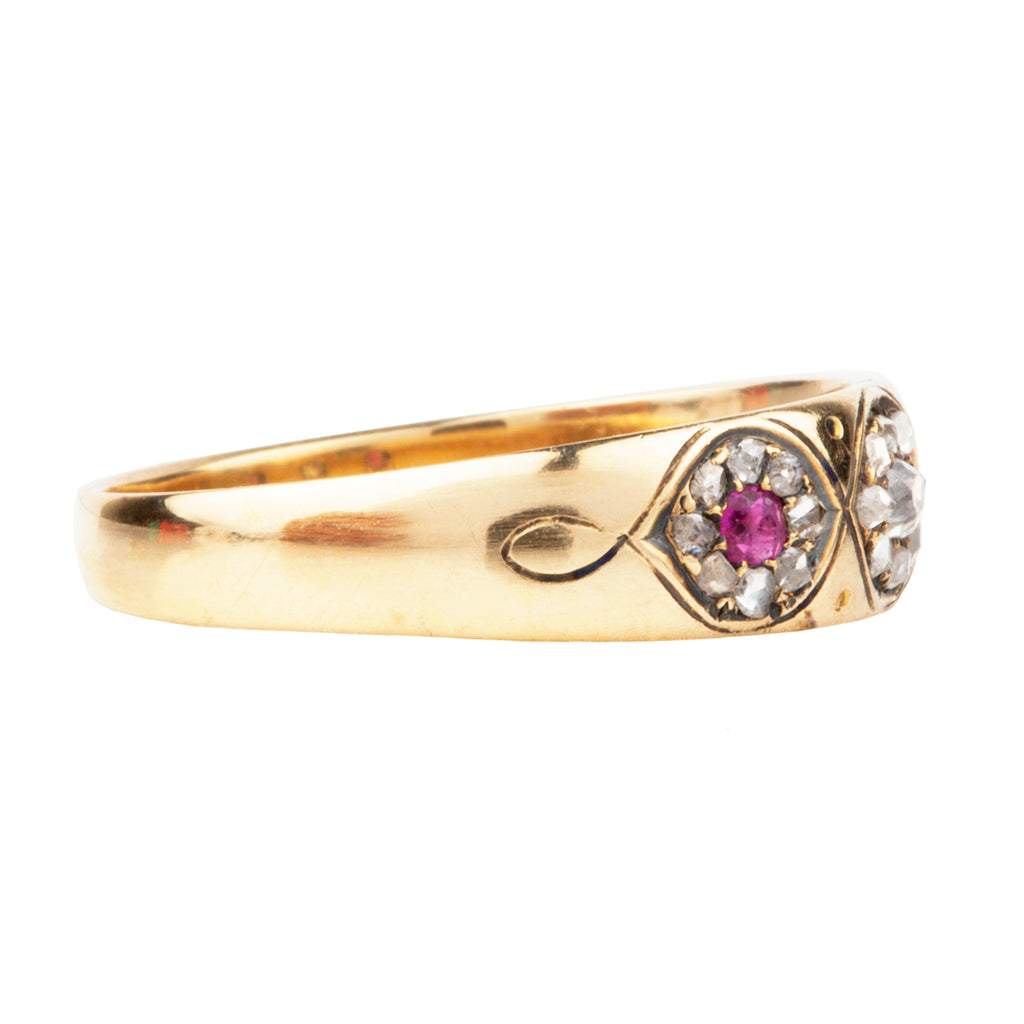 Late Victorian era Ruby and Diamond Ring