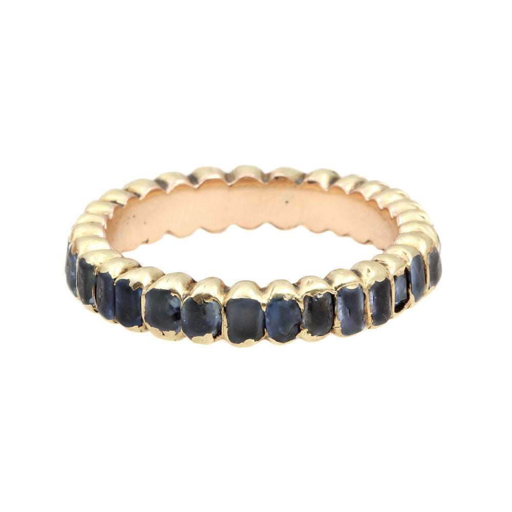 Early Georgian Sapphire and Gold Eternity Band