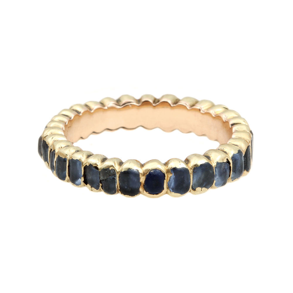 Early Georgian Sapphire and Gold Eternity Band
