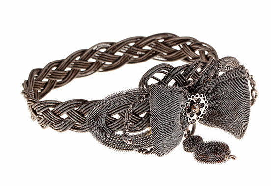 Silesian Iron Wire Work Bow Bracelet
