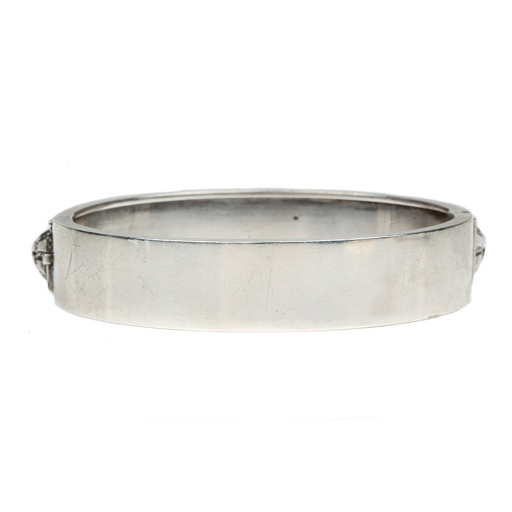 Victorian Silver Studded Bangle
