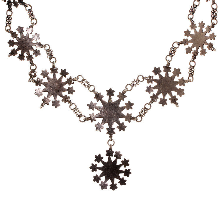 Victorian Sterling Silver 'Cut Steel' Necklace