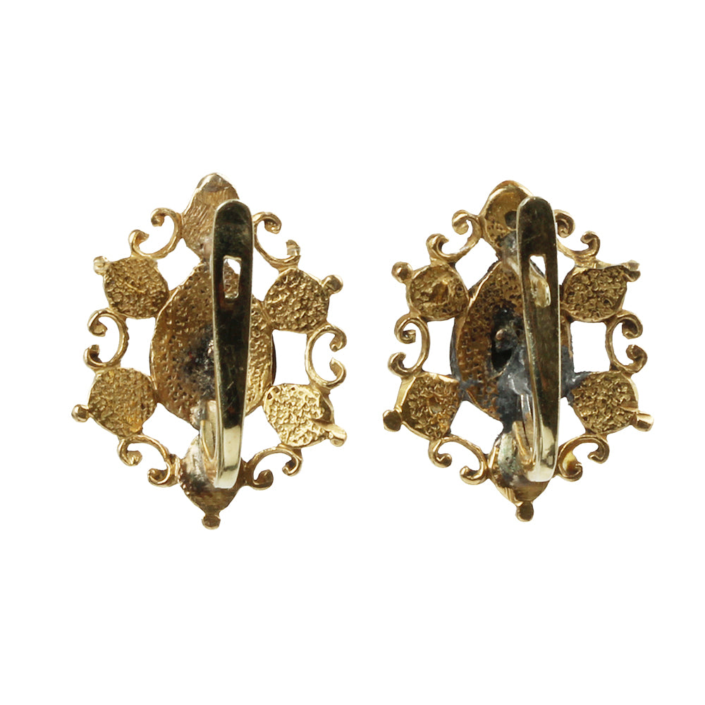 18th Century Table Cut Diamond Earrings