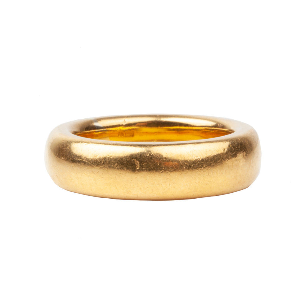 Antique 22k gold Thick Band