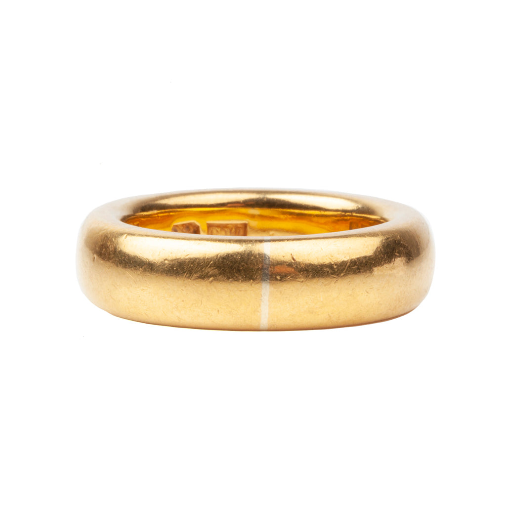 Antique 22k gold Thick Band